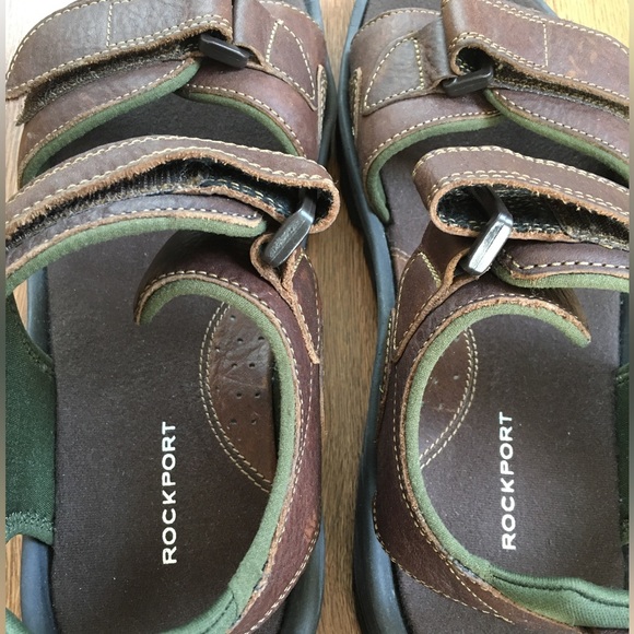 Rockport Springboro Men’s Brown Leather Sandal Sz 11 - Picture 5 of 8